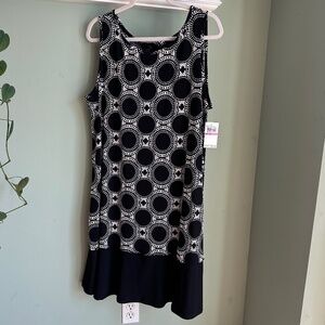 Ronni Nicole Black and White Shift Dress NWT XXL